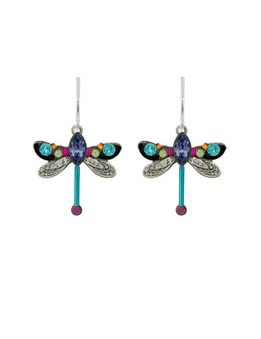 E431-TZ Dragonfly Earring-Tanzanite