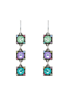 E456-SOFT Rainbow Linear Earrings-Soft