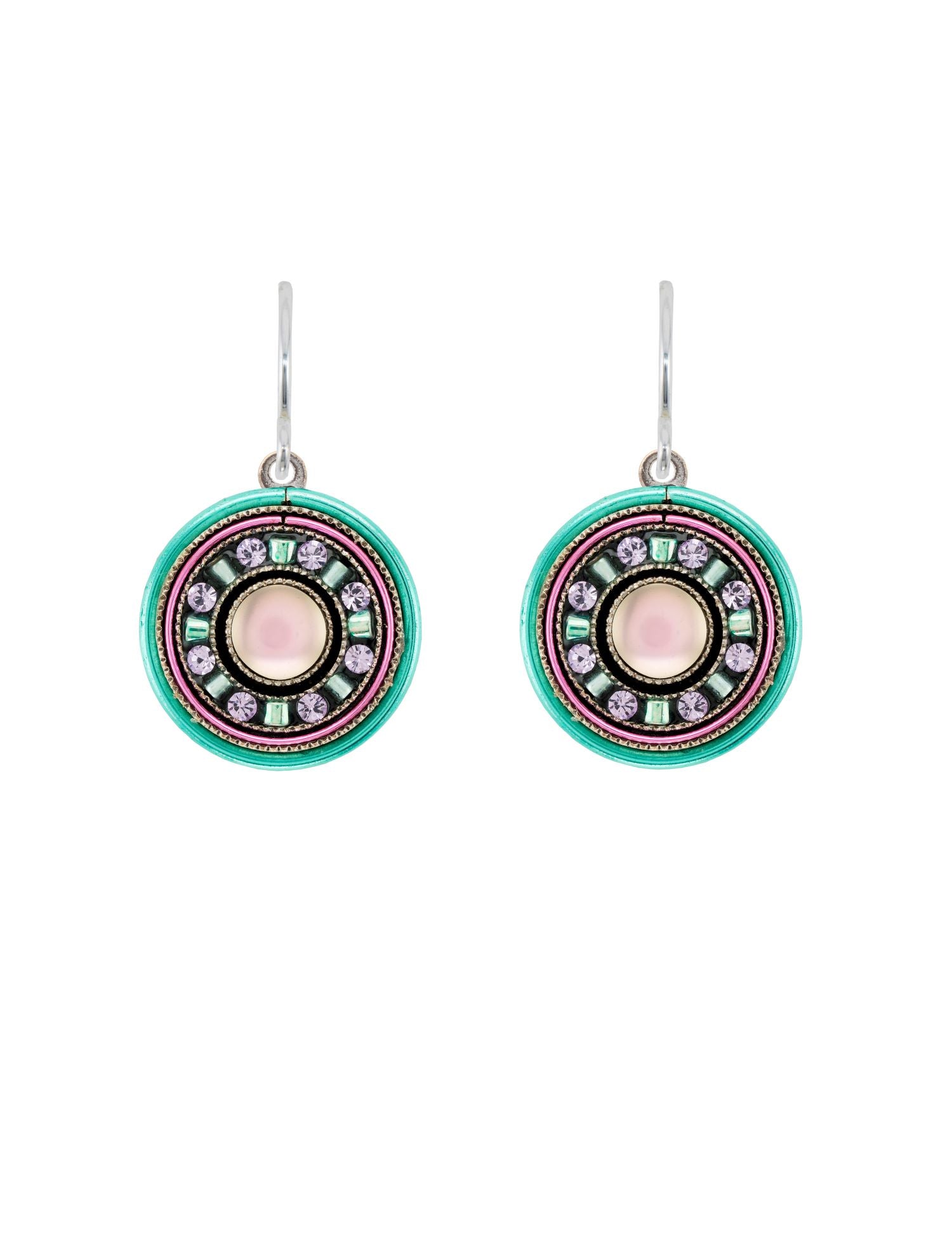E477-SOFT Moonlight Single Circle Earrings-Soft