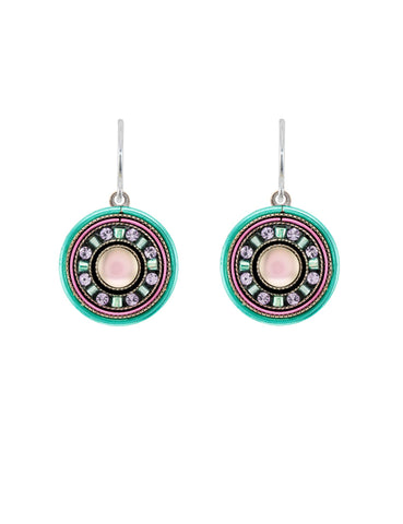 E477-SOFT Moonlight Single Circle Earrings-Soft