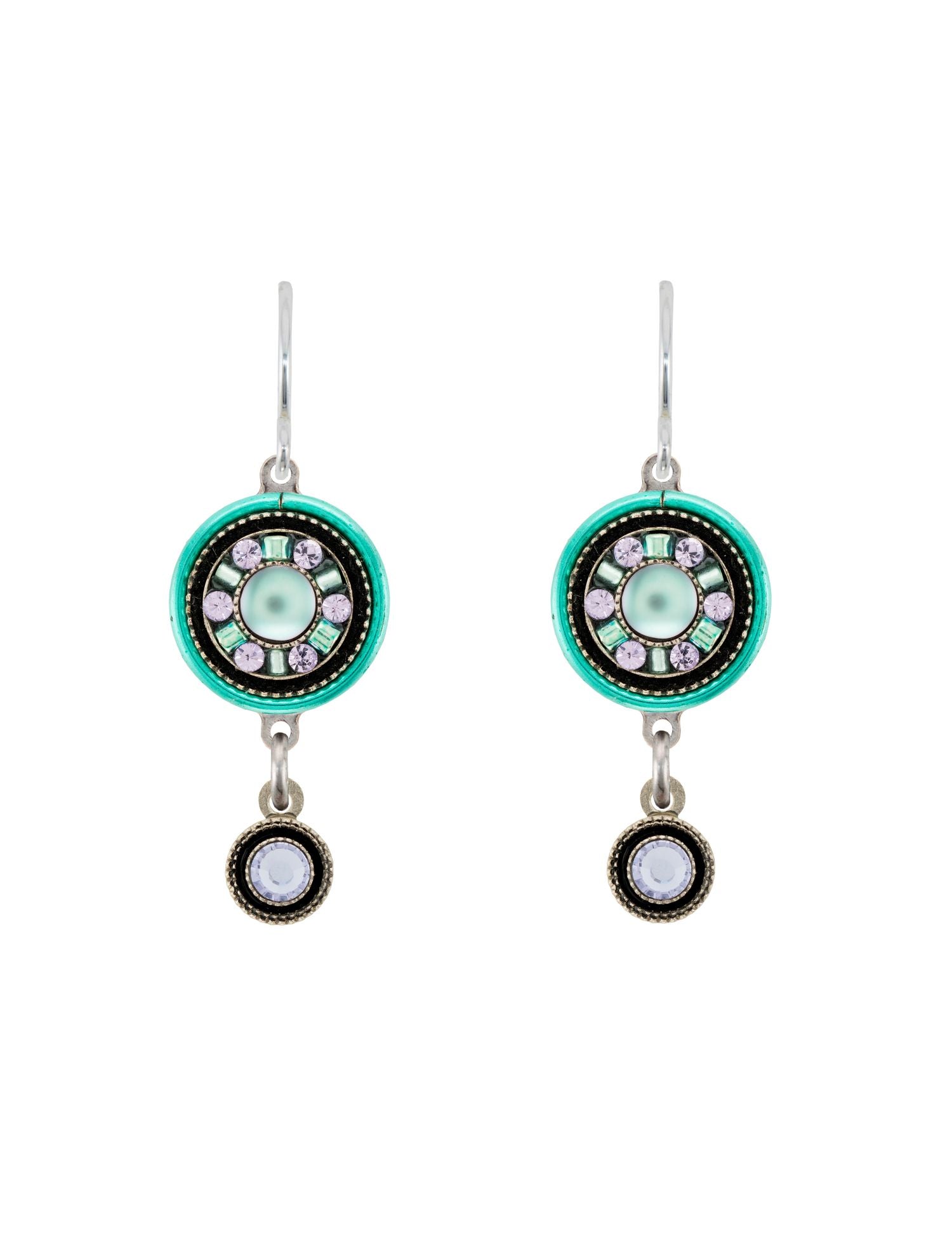 E479-SOFT Moonlight Single Circle Drop Earrings-Soft