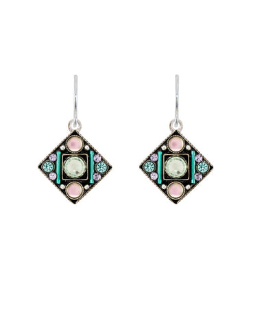 E482-SOFT Moonlight Diamond Shape Earrings-Soft