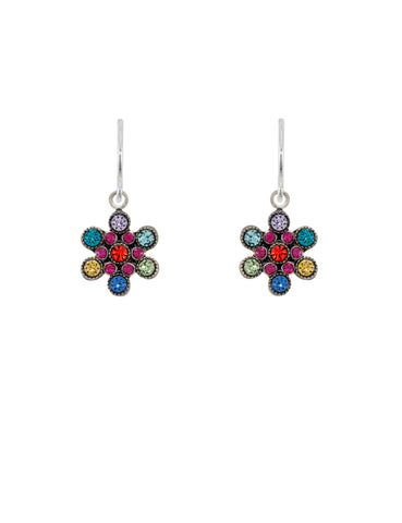 E514-MC Petite Fleur Earrings-Multicolor