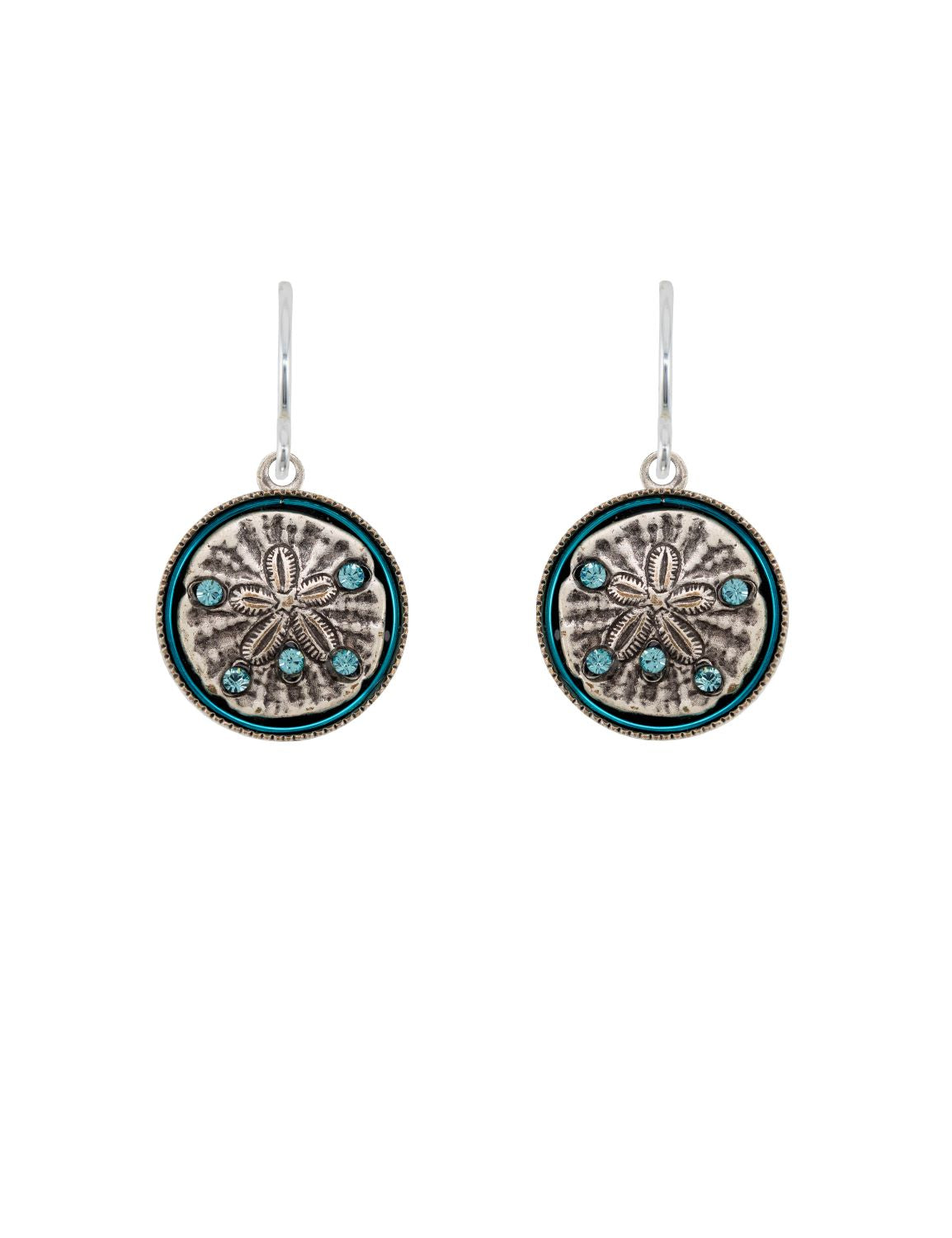 E556-SOFT Playa Sand Dollar Earrings-Soft
