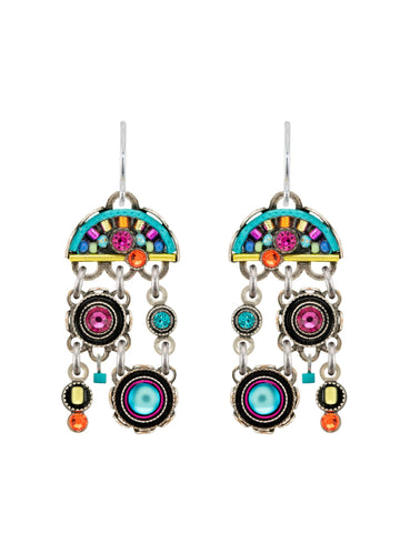 E681-MC Cirque Mobile Earrings-Multicolor