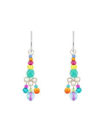 E729-MC Simple Earrings-Multicolor