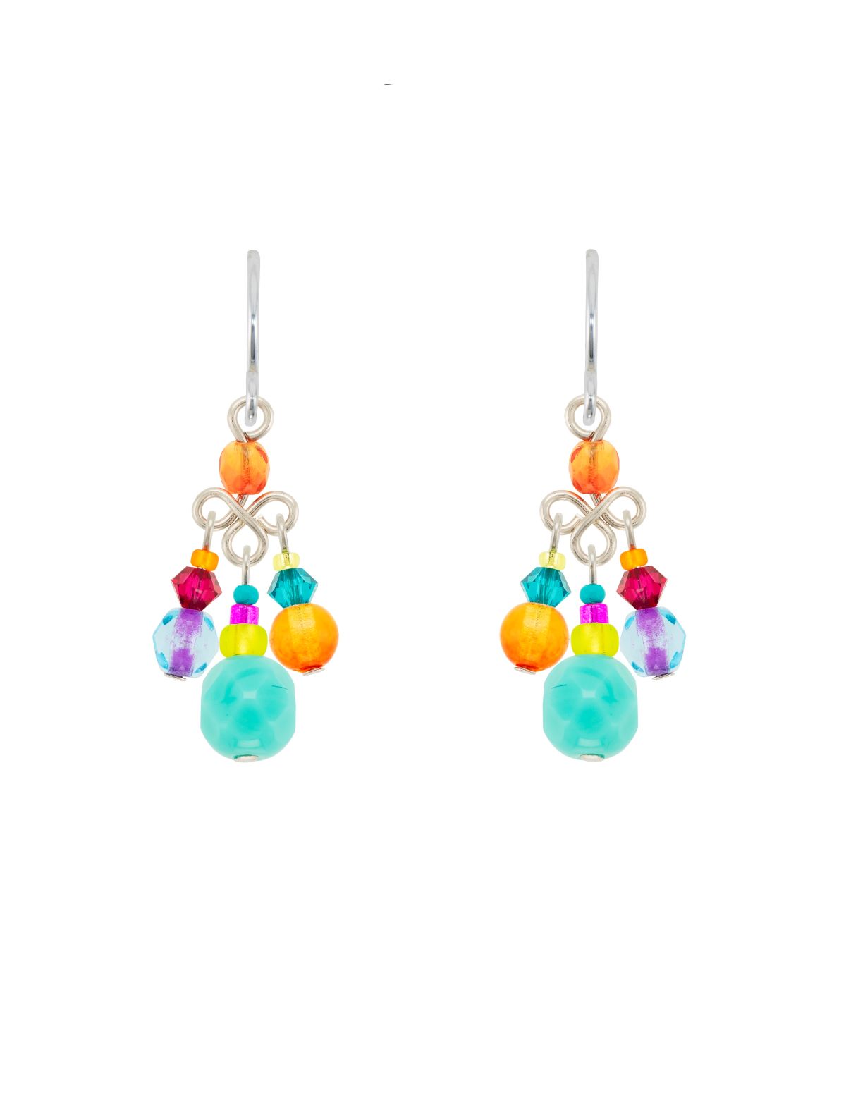 E730-MC Petite Earrings-Multicolor