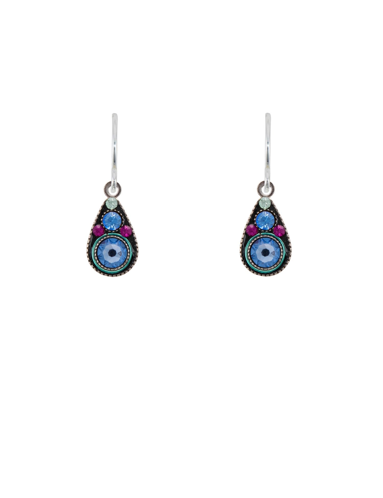 E89-LB Petite Drop Earrings-Light Blue