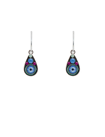 E89-LB Petite Drop Earrings-Light Blue