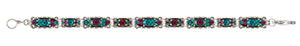 3143-BLZ Sparkle Thin Bracelet - Blue Zicron