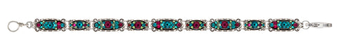 3143-BLZ Sparkle Thin Bracelet - Blue Zicron