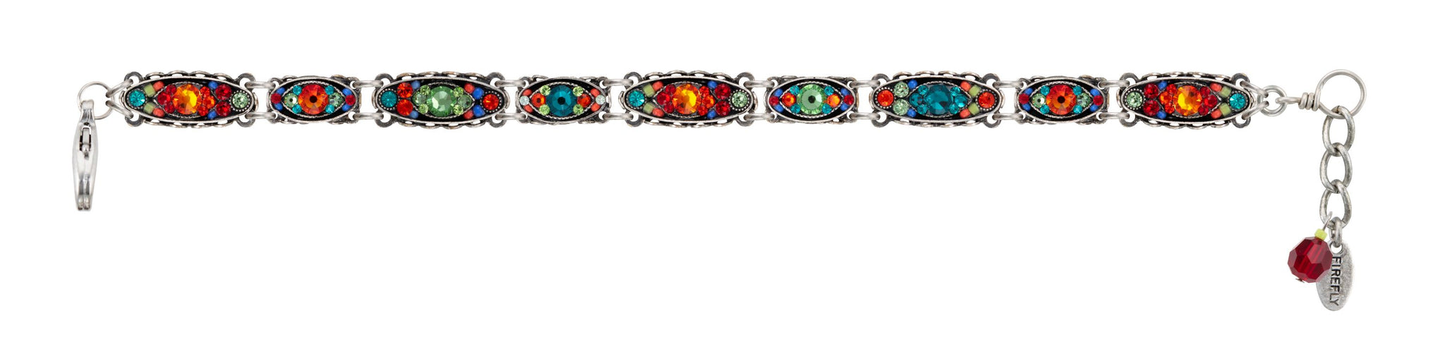 3143-MC Sparkle Thin Bracelet-Multicolor