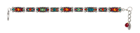 3143-MC Sparkle Thin Bracelet-Multicolor
