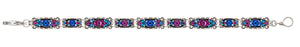 3143-SAP Sparkle Thin Bracelet.- Sapphire