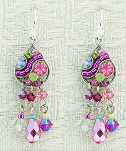 6544-ROSE Mosaic Earring - Rose