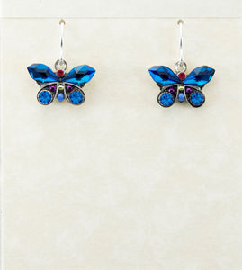 7789-BB Butterfly Petite Earring- Bermuda Blue