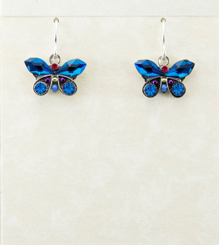 7789-BB Butterfly Petite Earring- Bermuda Blue