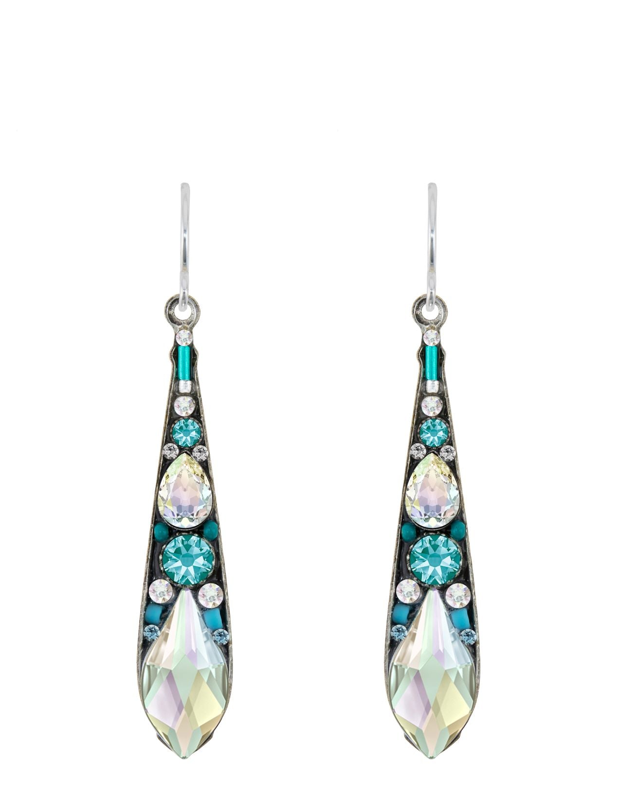7849-ICE Gazelle Large Drop Earrings-Ice