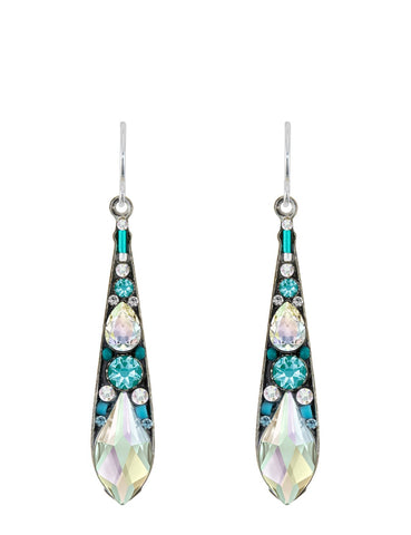7849-ICE Gazelle Large Drop Earrings-Ice