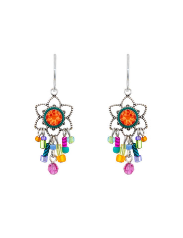 7867-MC Light Medium Earrings-Multicolor