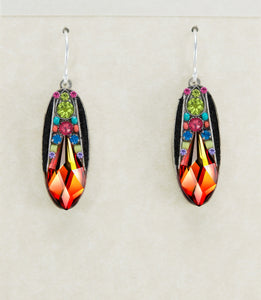 7908-MC Diva Large Earrings-Multicolor