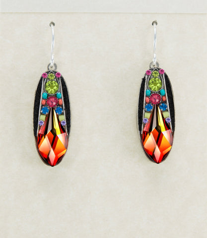 7908-MC Diva Large Earrings-Multicolor