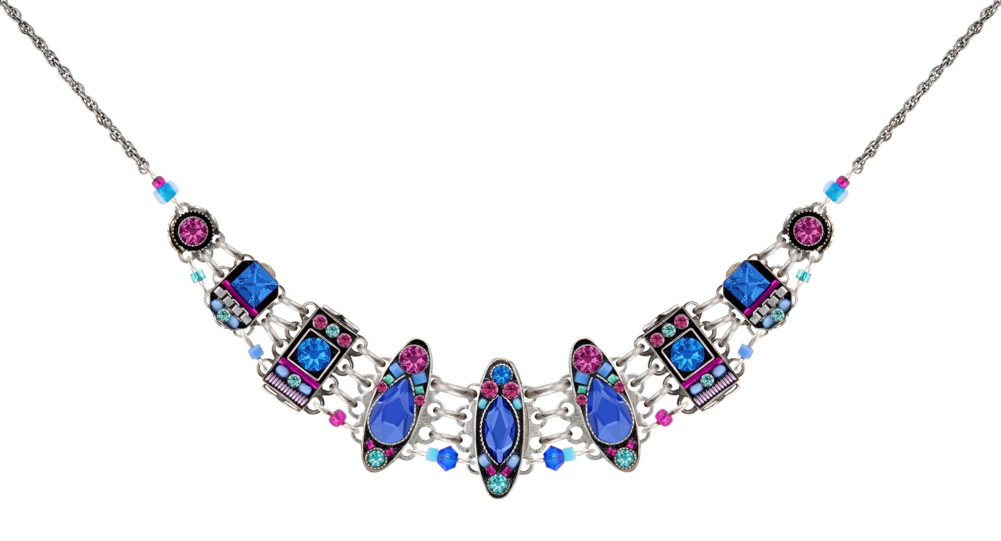 8861-SAP Milano Necklace-Sapphire