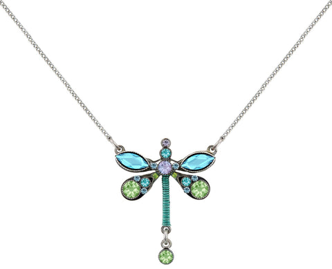 8946-AQ Dragonfly Petite Pendant-Aquamarine