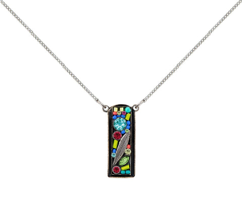 8963-MC Botanical Collection Pendant Necklace-Multicolor