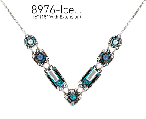 8976-ICE Architectural Necklace-Ice