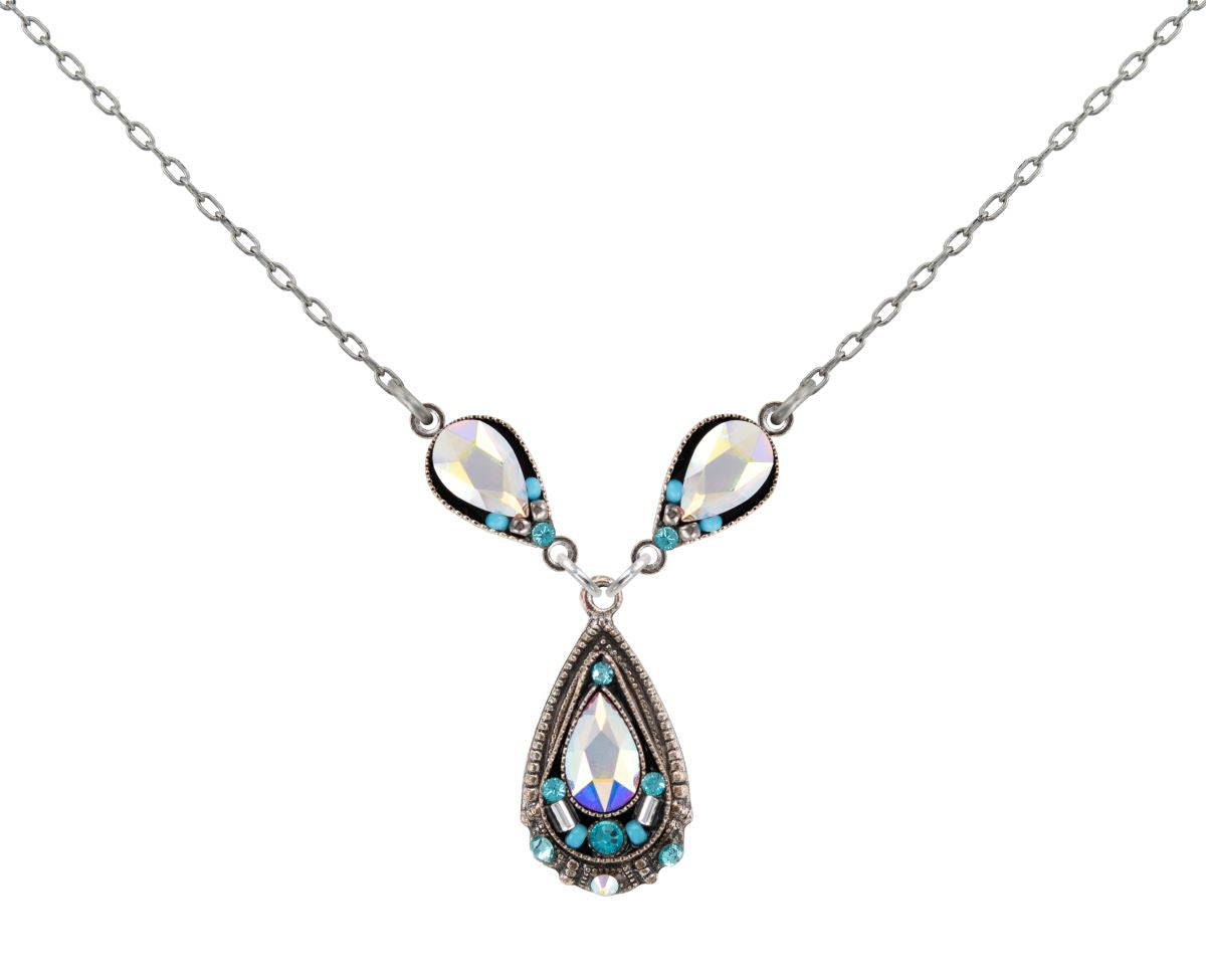 8990-Ice Drop Pendant Necklace-Ice