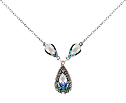 8990-Ice Drop Pendant Necklace-Ice