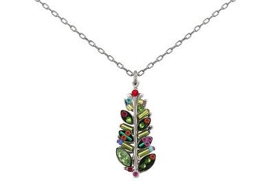 9024-MC Xmas Tree Pendant- Multicolor