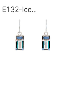 E132-ICE Architecural Earrings - Ice