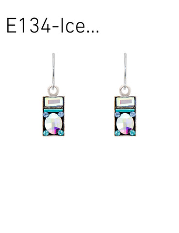 E134-ICE Architectural Earrings - Ice