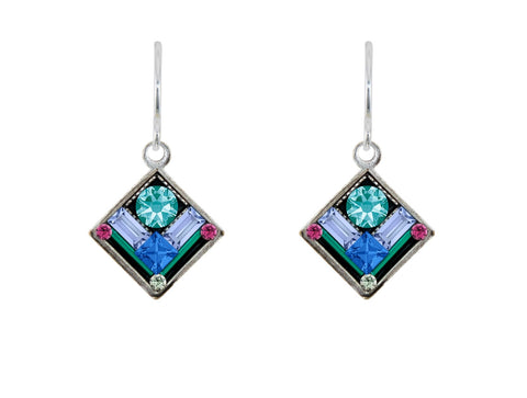 E7-LT Architectural Diamond Earrings