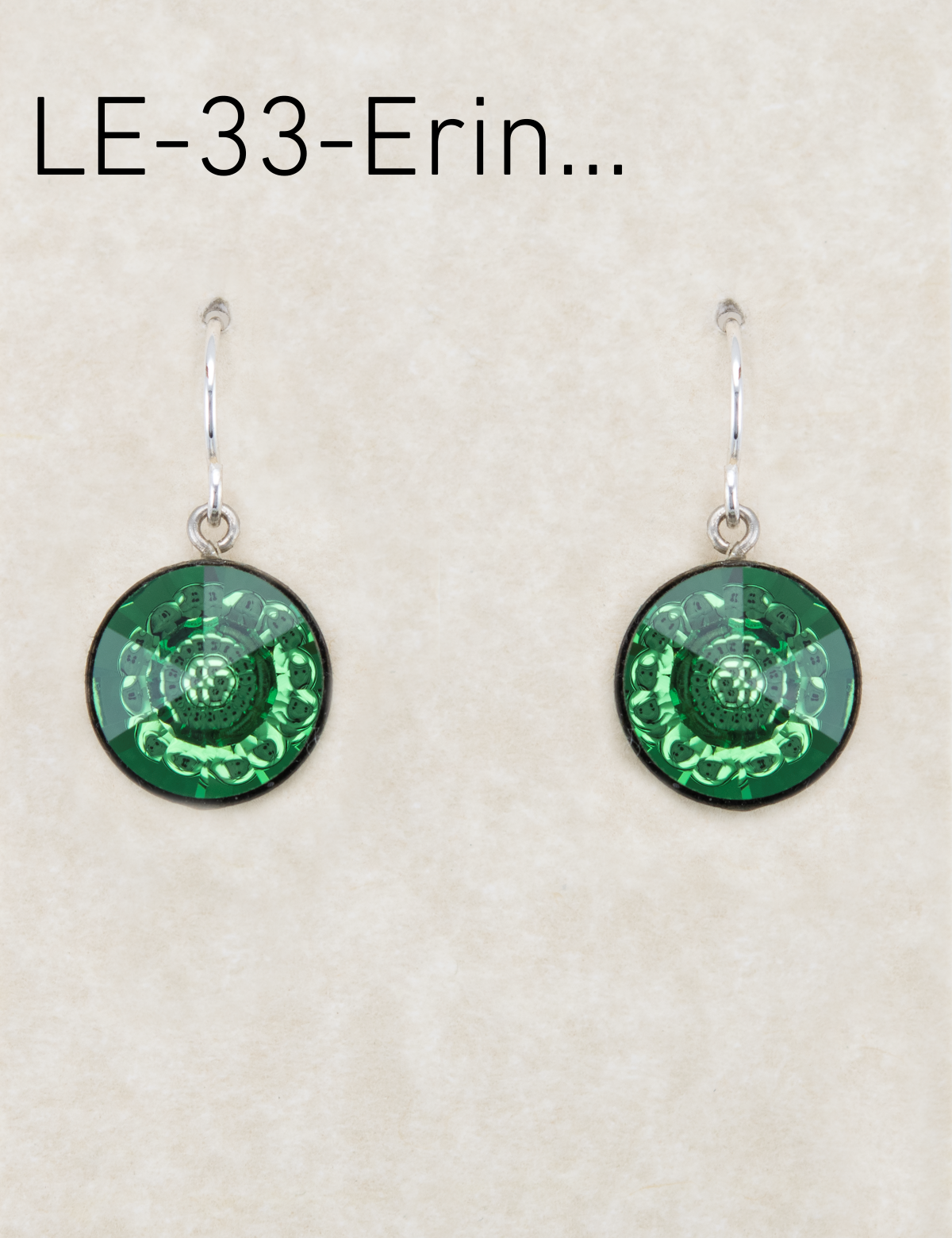 LE33-ERIN Limited Edition Round Bubble Earrings-Erinite