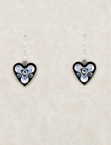 LE59-CRY Limited Edition Heart Earrings - Chrysolite